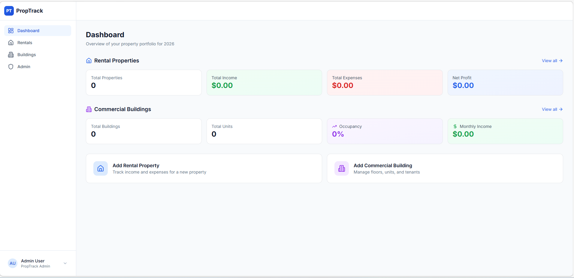 PropTrack Dashboard